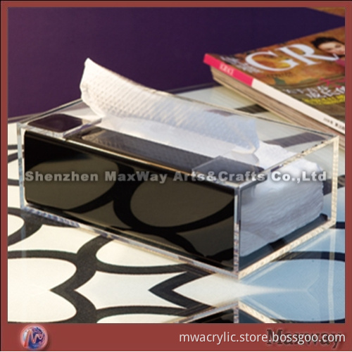 Clear Elegant Cubical High Grade Drawer Style Acrylic/Perspex Napkin Box/Case